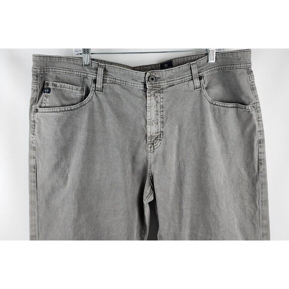 Adriano Goldschmied (AG) Jeans Mens 40x29 Gray The Protege Straight Leg - Picture 2 of 11